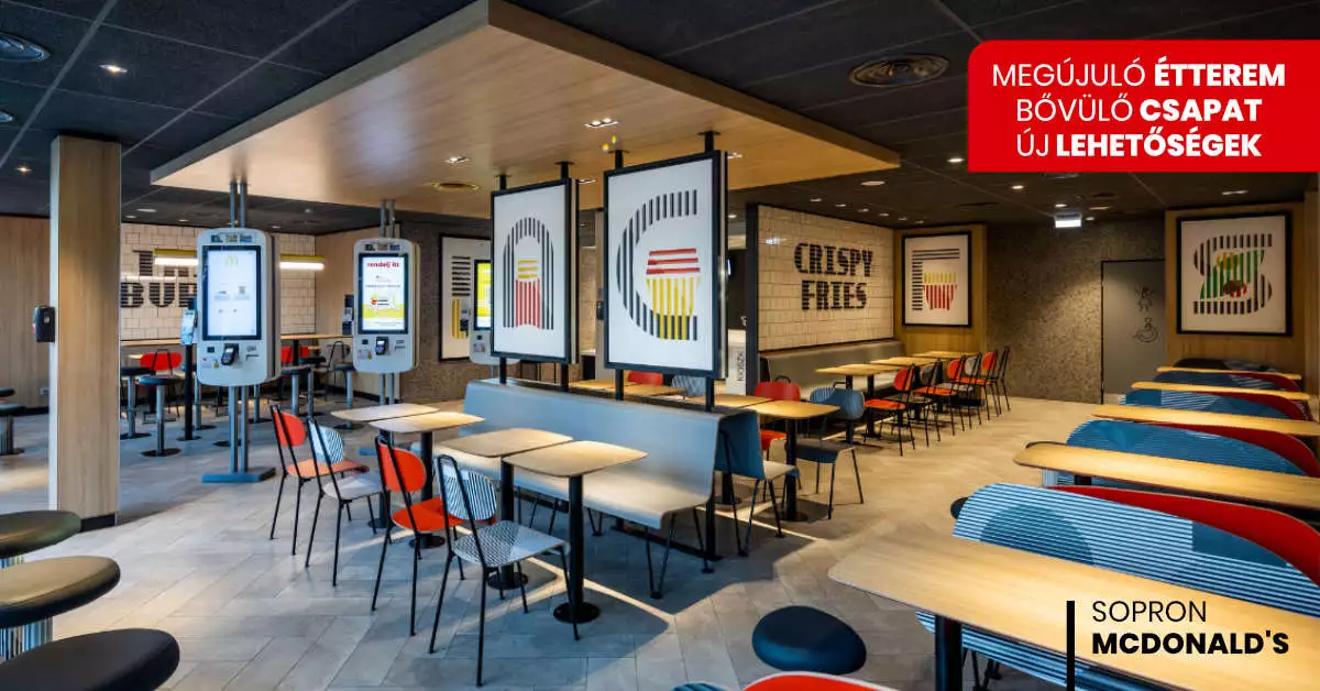 Megújul a soproni McDonald's - ingyenes házhozszállítás Megújul a soproni McDonald's - ingyenes házhozszállítás